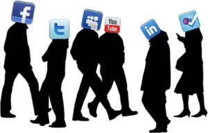 People With Social Media icons for heads