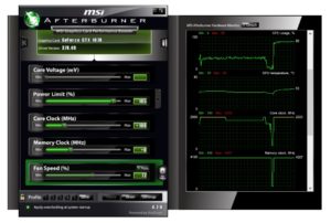 MSI Afterurner Overclocking Specs for VR virtual Reality Computer