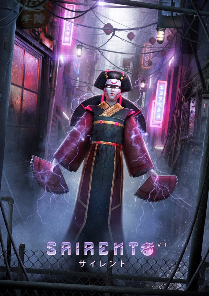sairento geisha floating in ally