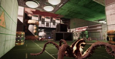 Dead Moon VR Game Review alien squid loose in spacecraft hold