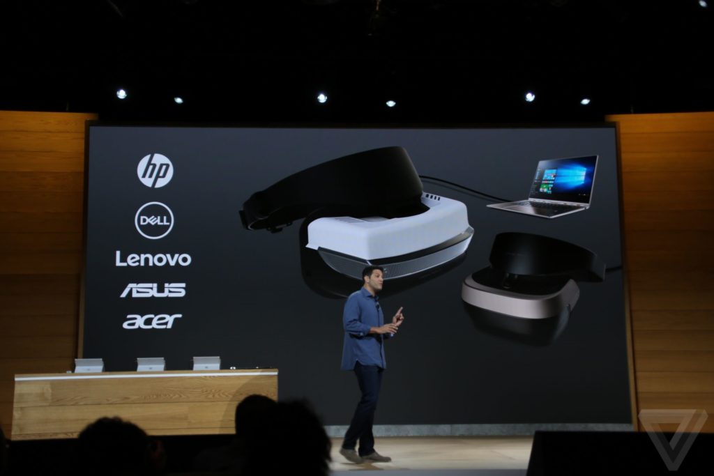 microsoft vr bundle display at conference