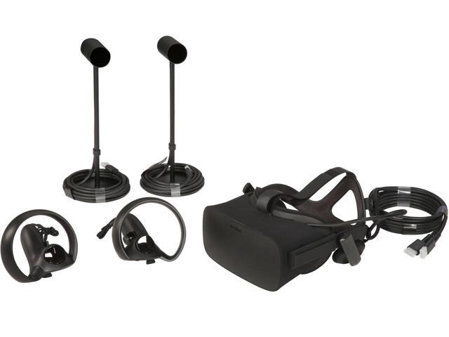 oculus rift with touch controllers hdmi and sensors image description