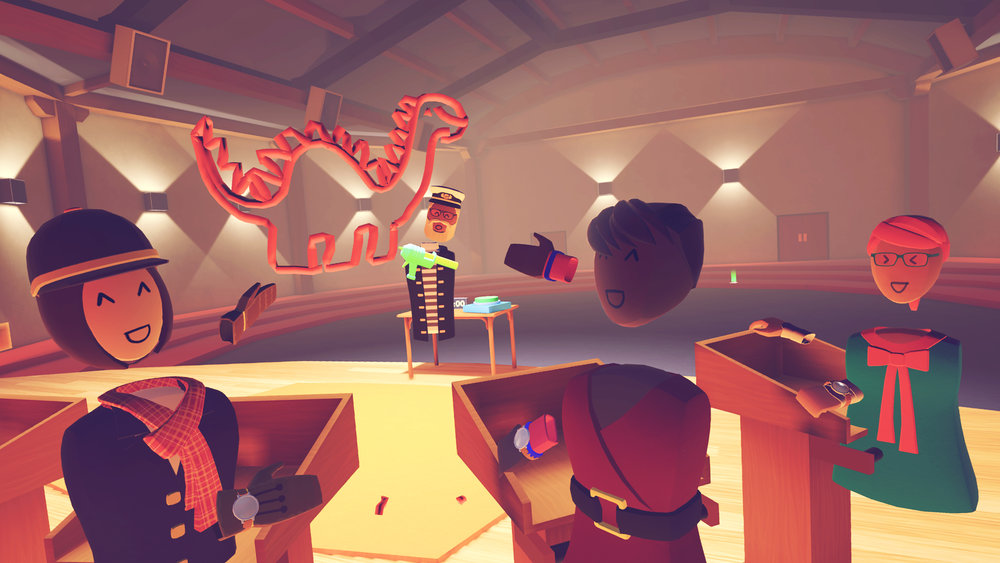 free rec room vr game characters playing charades