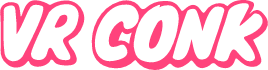 The VR Conk logo with pink lettering.