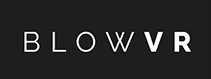 The BlowVR logo with white on black lettering.