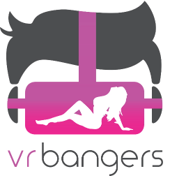 VRBangers logo with a graphic of VR goggles with a sexy woman reflecting in them.