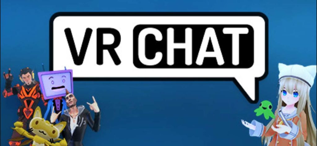 vr chat title and avatar on screen