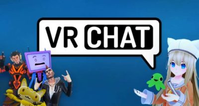 vr chat title and avatar on screen