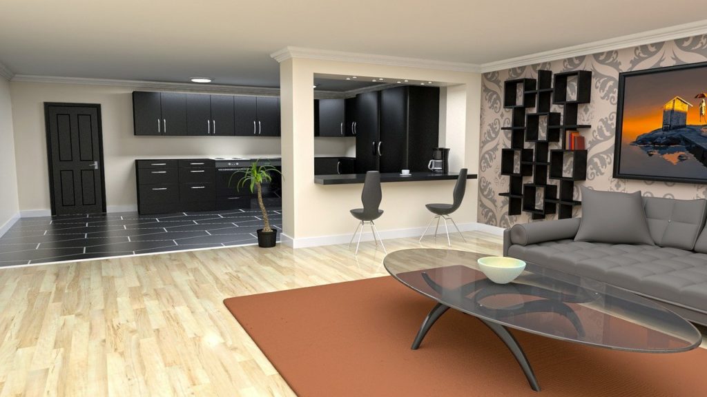 3D living room design