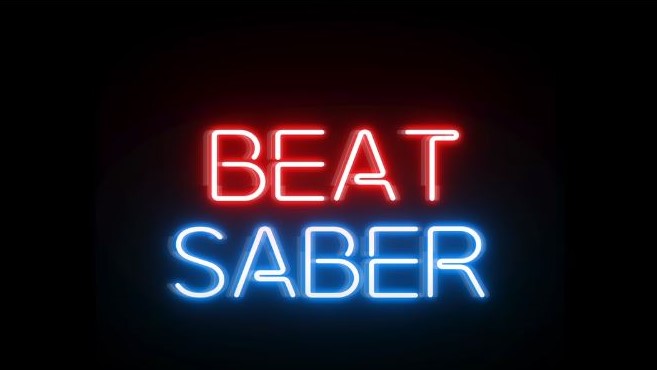 beat saber free game title screen