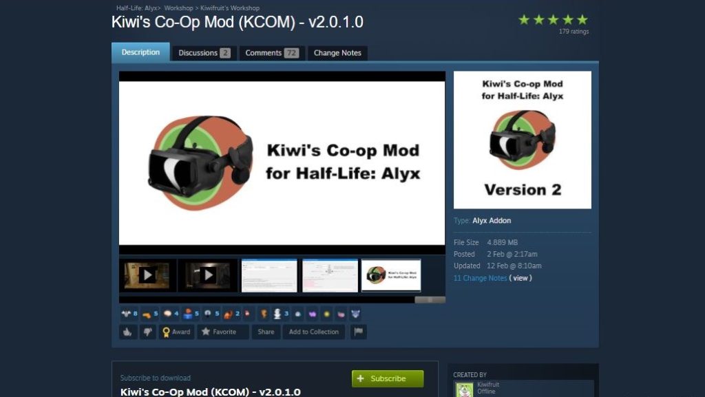 half life alyx kiwi’s co op mode mod page