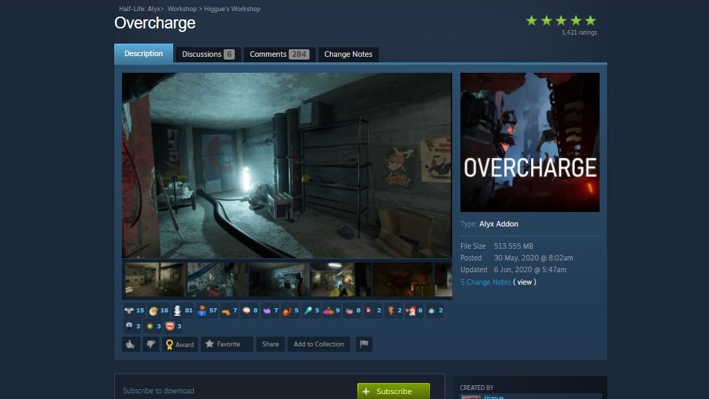 half life alyx overcharge mod page