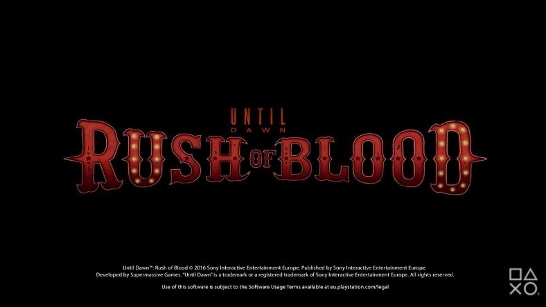 rush of blood vr title on screen