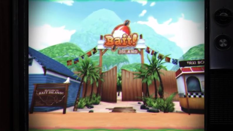 entrance gate of Bait island in free Bait! game