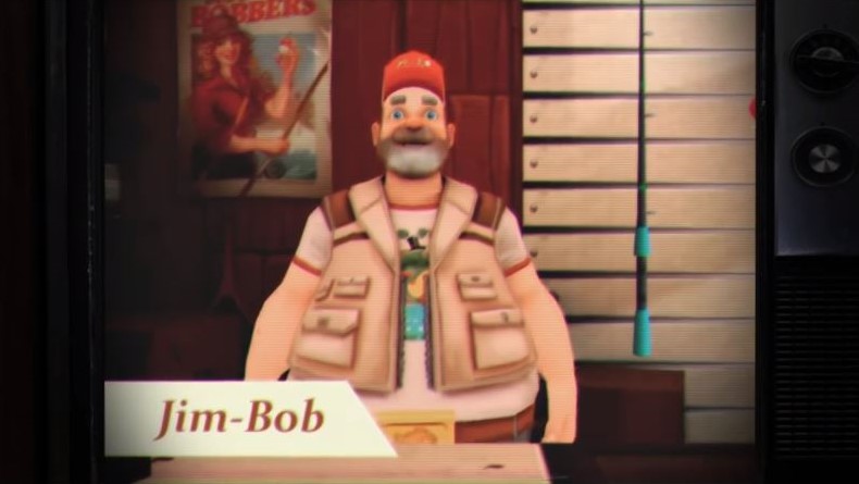 Jim Bob the fisherman in free Bait! game