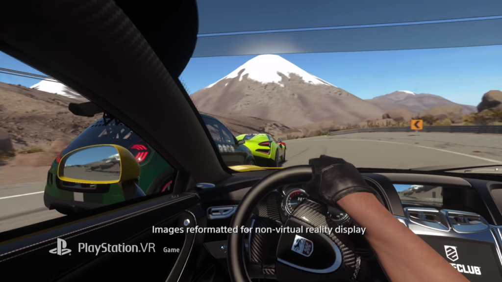 driver's seat point of view in driveclub vr