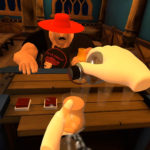 player preparing drinks for customer in the free Taphouse VR game