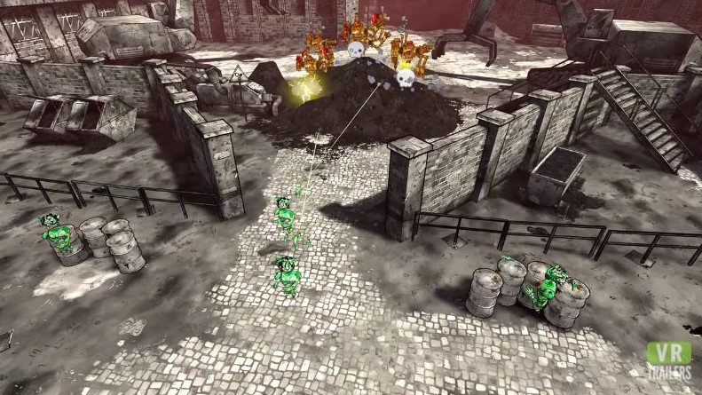 players attacking enemies inside a walled base in free we are one beta game