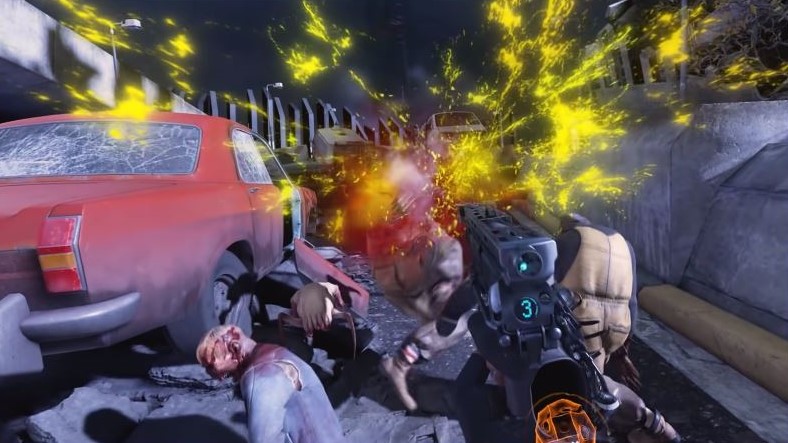 player shooting zombies in half-life alyx levitation vr