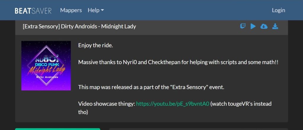 mod midnight lady page screenshot