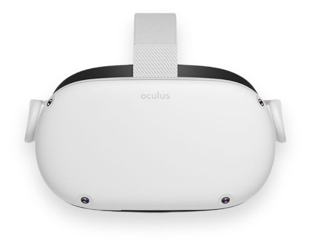 white oculus quest vr headset