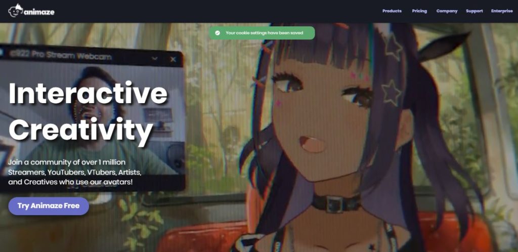 animaze home page