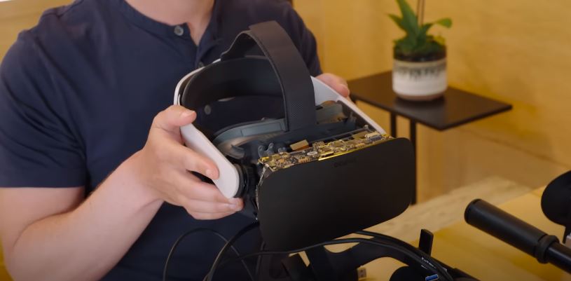 Mark Zuckerberg holding project butterscotch prototype