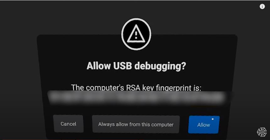 allow usb debugging