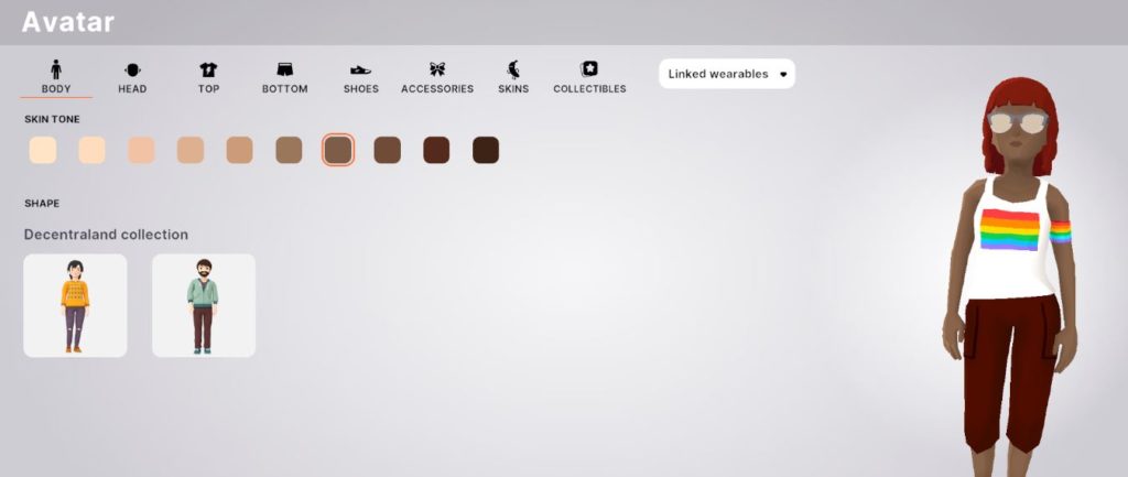 decentraland create avatar