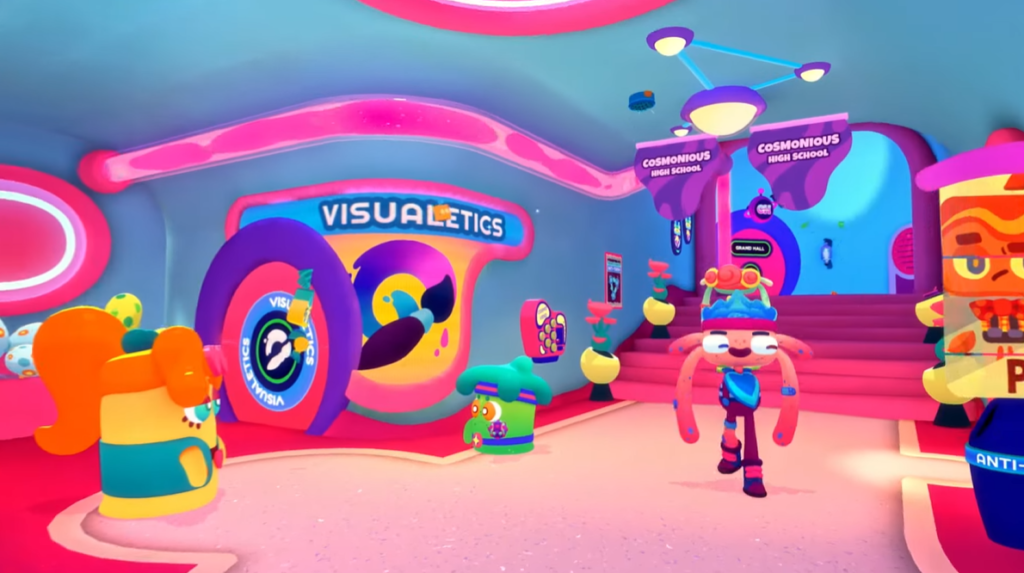 inside cosmonious high school visualetics