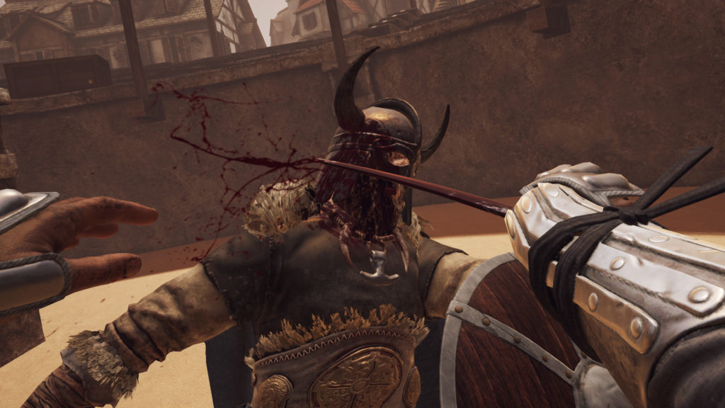 player in the swordsman's game cutting the head of an enemy