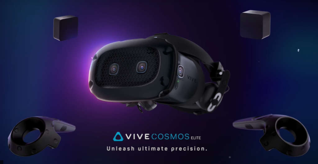 screenshot of vr headset htc vive cosmos elite product introduction