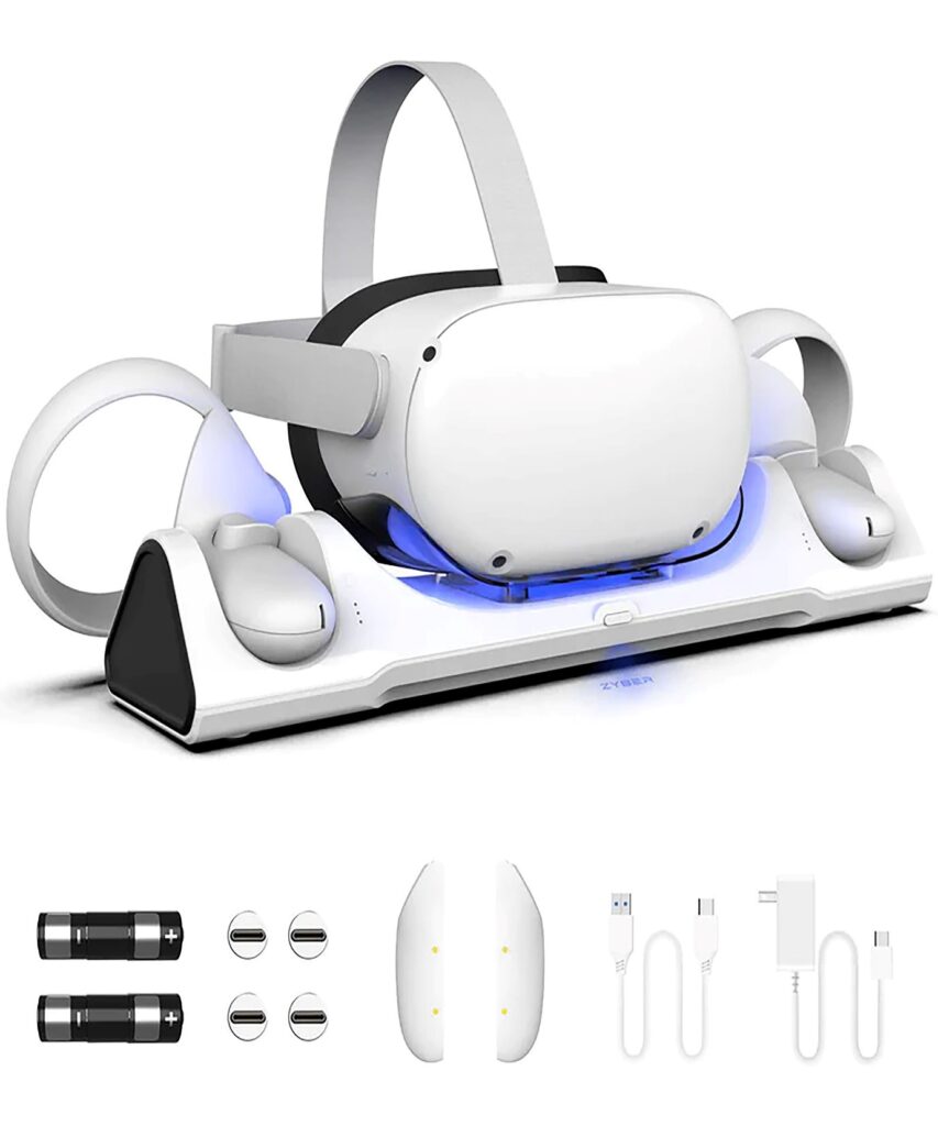 zybervr quest 2 charging dock installation process