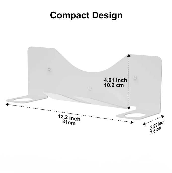 zybervr metal wall mount storage stand on compact design measurements