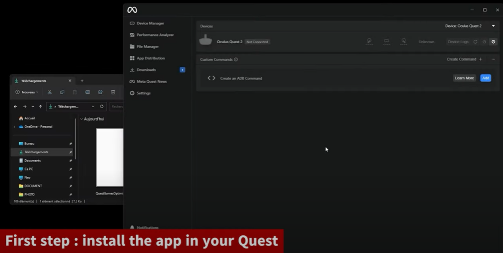 quest games optimizer installation menu