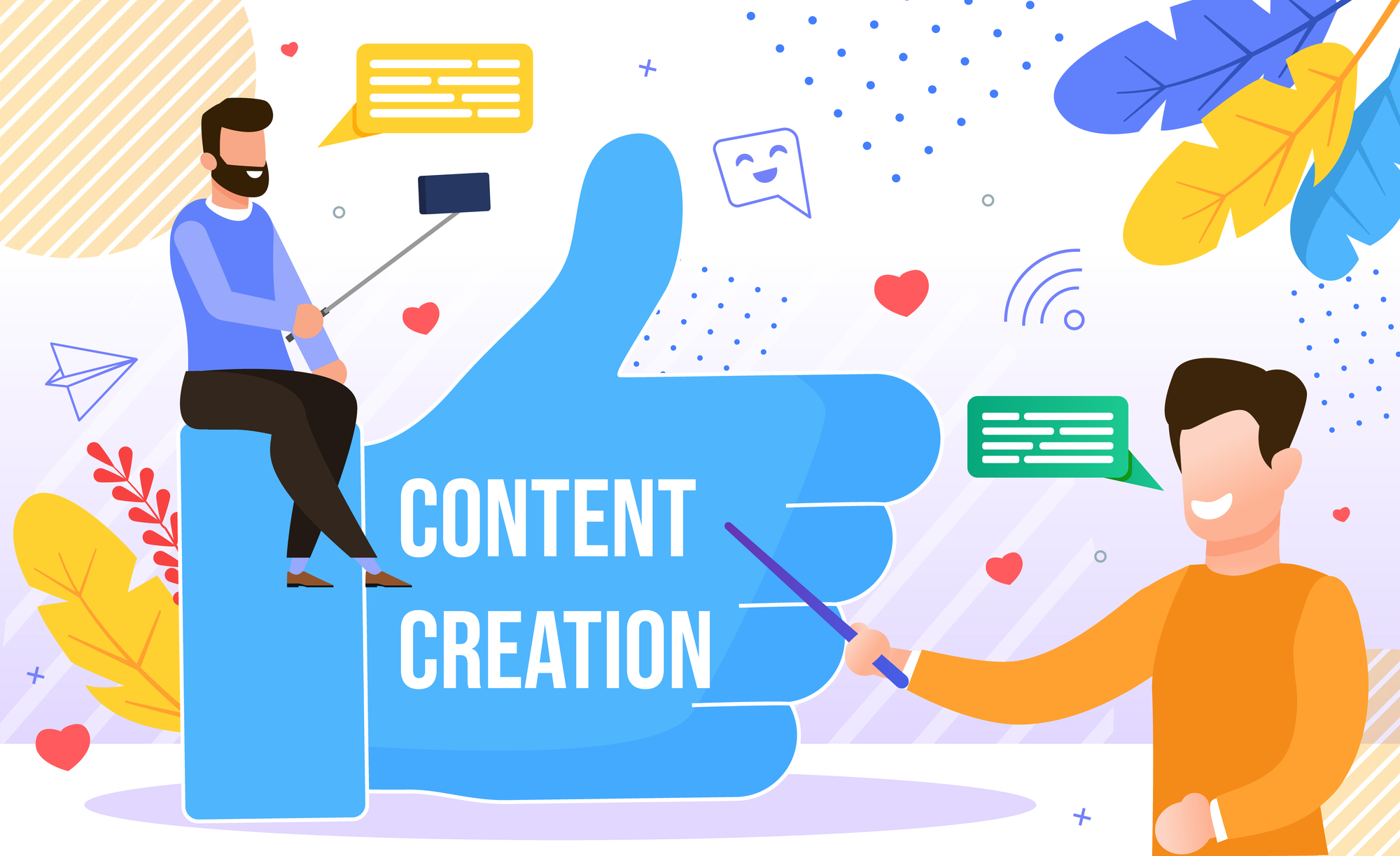 content creation illustration