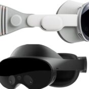 side by side comparison of apple vision pro and meta quest pro headset